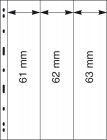 Einsteckblätter UNIPLATE schwarz Lindner 063