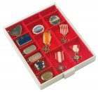 Sammelbox Standard 3 Fächer mit 10 Stegen Lindner 2403