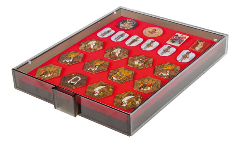 LINDNER Sammelbox RAUCHGLAS 65x280x29 Mm – Mit 3 Flexiblen Fächern, Made In Germany