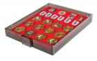 Sammelbox für Pins & Orden Rot/Rauchglas Lindner 2457