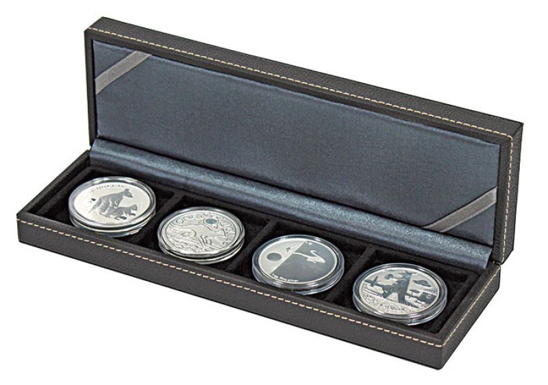 Münzetui 243x77x38 NERA S für 4 Münzen Lindner 2362-4
