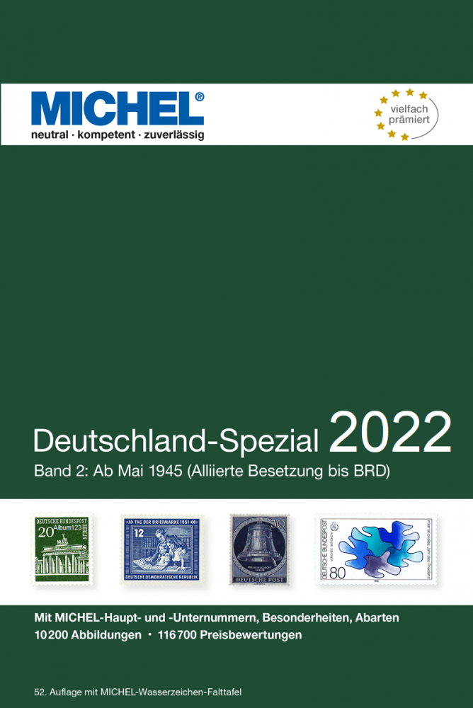 MICHEL  Deutschland Spezial 2022 Band 2 ab Mai 1945 Briefmarkenkatalog