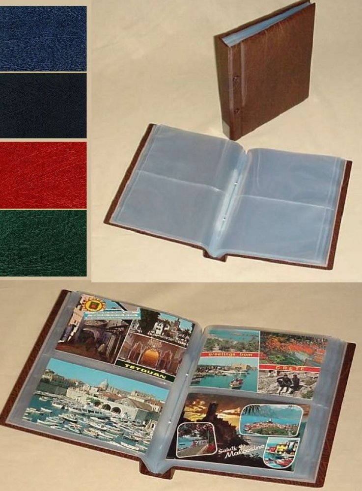  Postkarten Druckknopfalbum mit 40 Seiten KOBRA G30