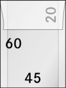 Pergamintüten mit Klappe  60x45 Lindner 700