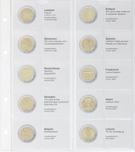 KARAT Vordruckblatt 2€ Lindner 1118-42 2024-25