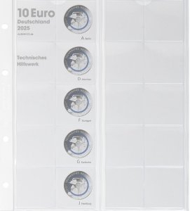 KARAT Vordruckblatt 10€ Polymerring 2025 Lindner 1110-7
