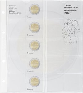 KARAT Vordruckblatt 2€ Bundesländer 2026 Lindner 1114-4 Bremen