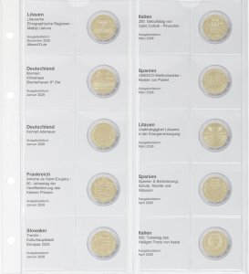KARAT Vordruckblatt 2€ Lindner 1118-45 2025-26