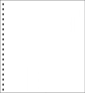 Zubehör: Weißes Zwischenblatt 18-Ring 272x296mm LINDNER 802o 10St.
